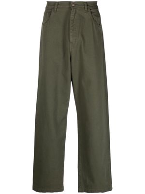 Société Anonyme straight-leg cotton trousers - Green