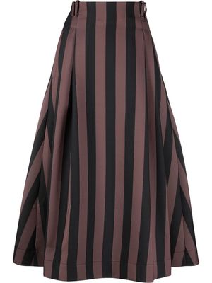 Société Anonyme striped maxi skirt - Black