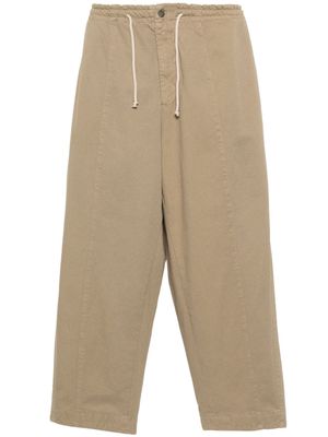 Société Anonyme twill tapered-leg trousers - Neutrals