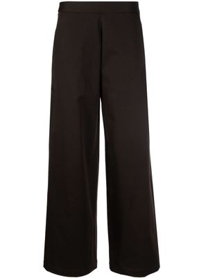 Société Anonyme wide-leg cotton trousers - Brown