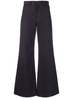 Société Anonyme wide-leg cotton trousers - Purple