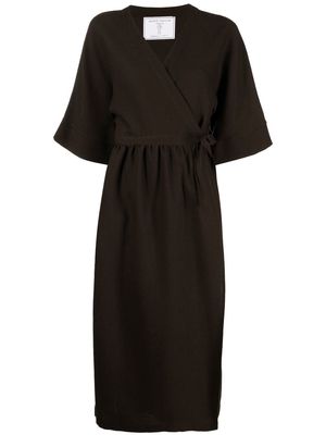 SOCIÉTÉ ANONYME wide-sleeve wrap midi dress - Green