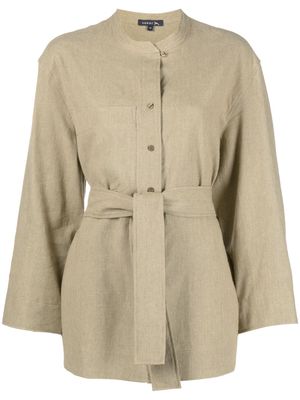 Soeur tied-waist blouse - Neutrals