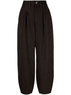 Soeur Timon high-waisted tapered trousers - Brown