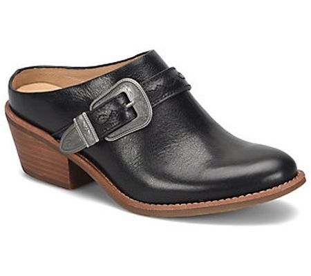 Sofft Buckled Leather Mule - Adara