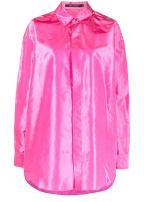 Sofie D'hoore Bendigo high-low silk shirt - Pink