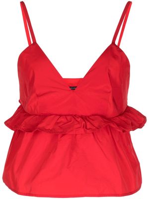 Sofie D'hoore Brielle ruffled cami top - Red