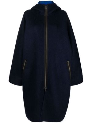 Sofie D'hoore Cone hooded wool coat - Blue
