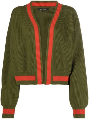 Sofie D'hoore contrast-trim wool cardigan - Green