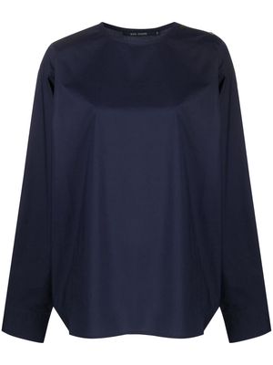 Sofie D'hoore cotton long-sleeve blouse - Blue