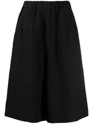 Sofie D'hoore creased-effect linen culottes - Black