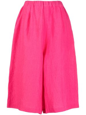 Sofie D'hoore creased-effect linen culottes - Pink