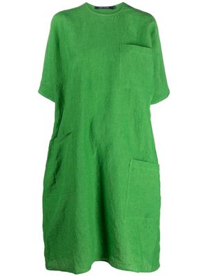 Sofie D'hoore crew-neck linen T-shirt dress - Green