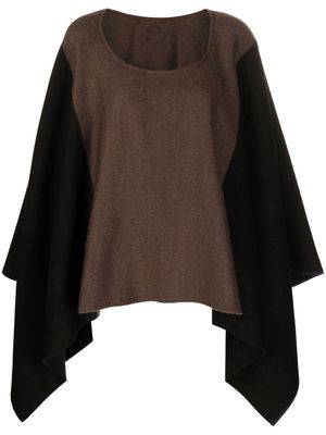 Sofie D'hoore draped knitted jumper - Brown