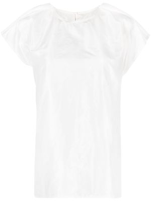Sofie D'hoore high-shine silk blouse - White