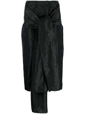 Sofie D'hoore knot-detail silk midi skirt - Black