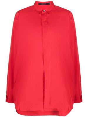Sofie D'hoore long-sleeve concealed-front shirt - Red