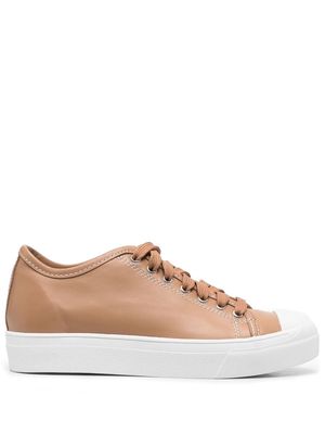 Sofie D'hoore low-top leather sneakers - Brown