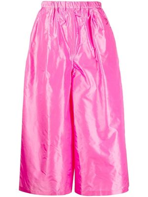 Sofie D'hoore metallic-sheen A-line trousers - Pink