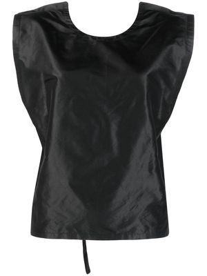 Sofie D'hoore open-back sleeveless silk blouse - Black