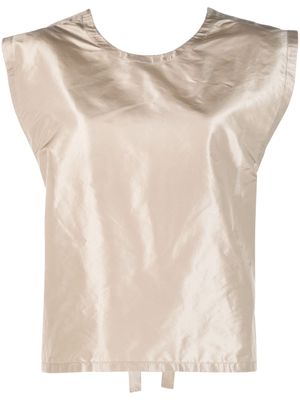 Sofie D'hoore open-back sleeveless silk blouse - Neutrals