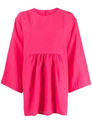 Sofie D'hoore oversized linen blouse - Pink