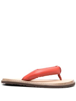 Sofie D'hoore padded-strap leather flip flops - Red
