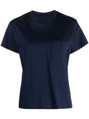 Sofie D'hoore patch-pocket cotton T-shirt - Blue