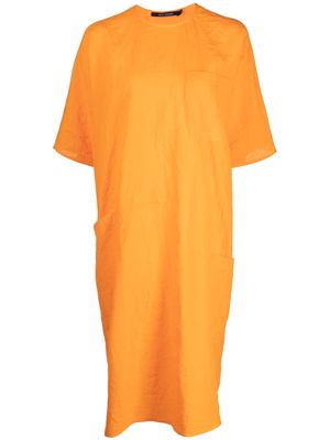 Sofie D'hoore patch-pocket linen dress - Orange