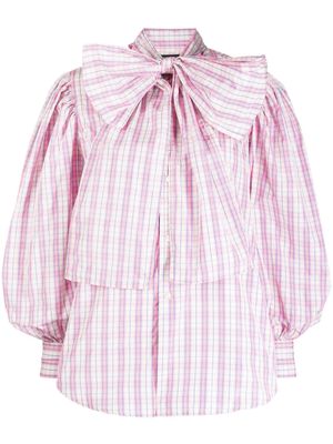 Sofie D'hoore plaid check-pattern shirt - Pink
