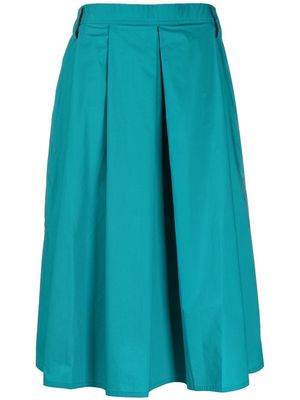 Sofie D'hoore pleat-detail midi skirt - Green
