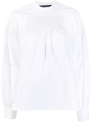 Sofie D'hoore relaxed smocked blouse - White