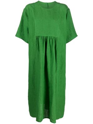 Sofie D'hoore short-sleeve linen dress - Green