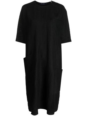 Sofie D'hoore short-sleeve round-neck dress - Black