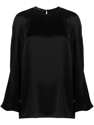 Sofie D'hoore silk long sleeve blouse - Black