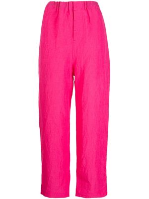 Sofie D'hoore straight-leg elasticated-waist trousers - Pink