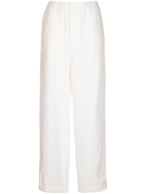 Sofie D'hoore straight-leg elasticated-waist trousers - White