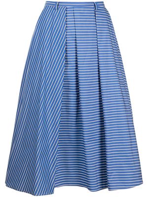 Sofie D'hoore striped flared skirt - Blue