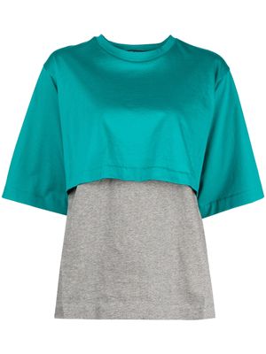 Sofie D'hoore Trip layered cotton T-shirt - Green