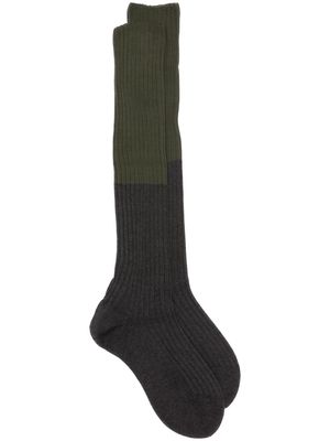 Sofie D'hoore two-tone ribbed socks - Grey