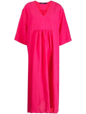 Sofie D'hoore V-neck linen dress - Pink