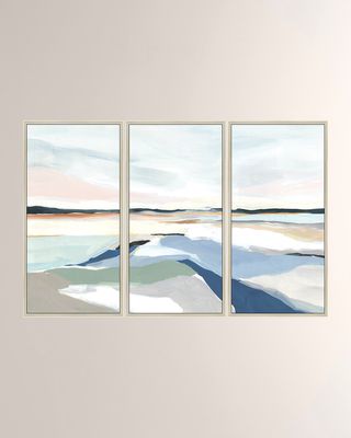 Soft Beauty Tryptic Giclee on Canvas