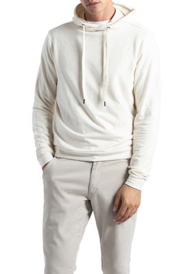 SOFT CLOTH Hollywood Soft Stretch Terry Hoodie in Natural