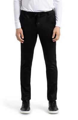 SOFT CLOTH Loft Solid Jersey Joggers in Black