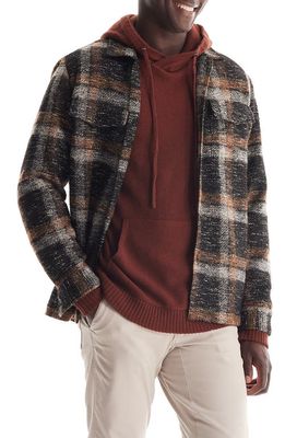 SOFT CLOTH Melrose Check Shirt Jacket in Brown Mix