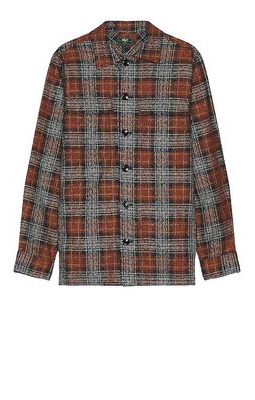 Soft Cloth Melrose Shirt Jacket in Rust