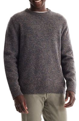 SOFT CLOTH Merino Wool Crewneck Sweater in Black Forest
