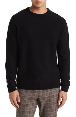 SOFT CLOTH Merino Wool Sweatshirt Sweater in Jet Black