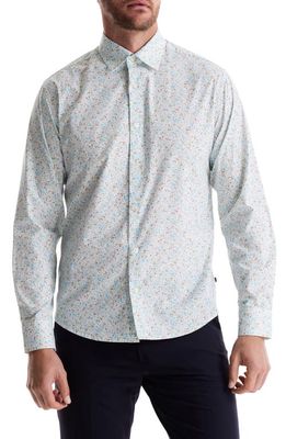 SOFT CLOTH Soft Italian Woven Point Collar Shirt in Air Micro Hollywood