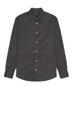 Soft Cloth Soft Point Collar Shirt in Navy